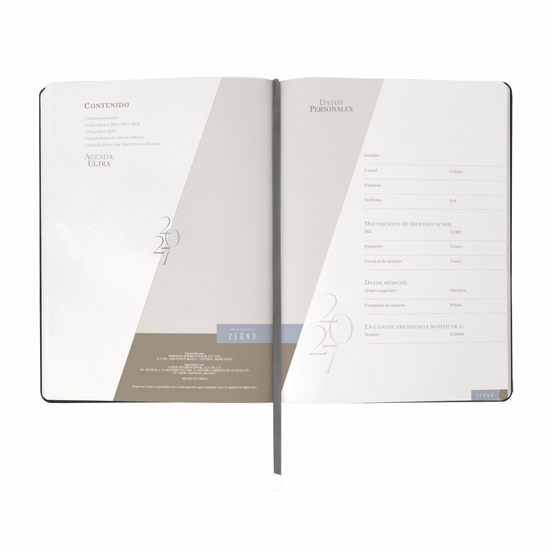 AGENDA DIARIA ULTRA 2027 NEGRO ZEGNO AGENDA DIARIA ULTRA 2027 NEGRO 4