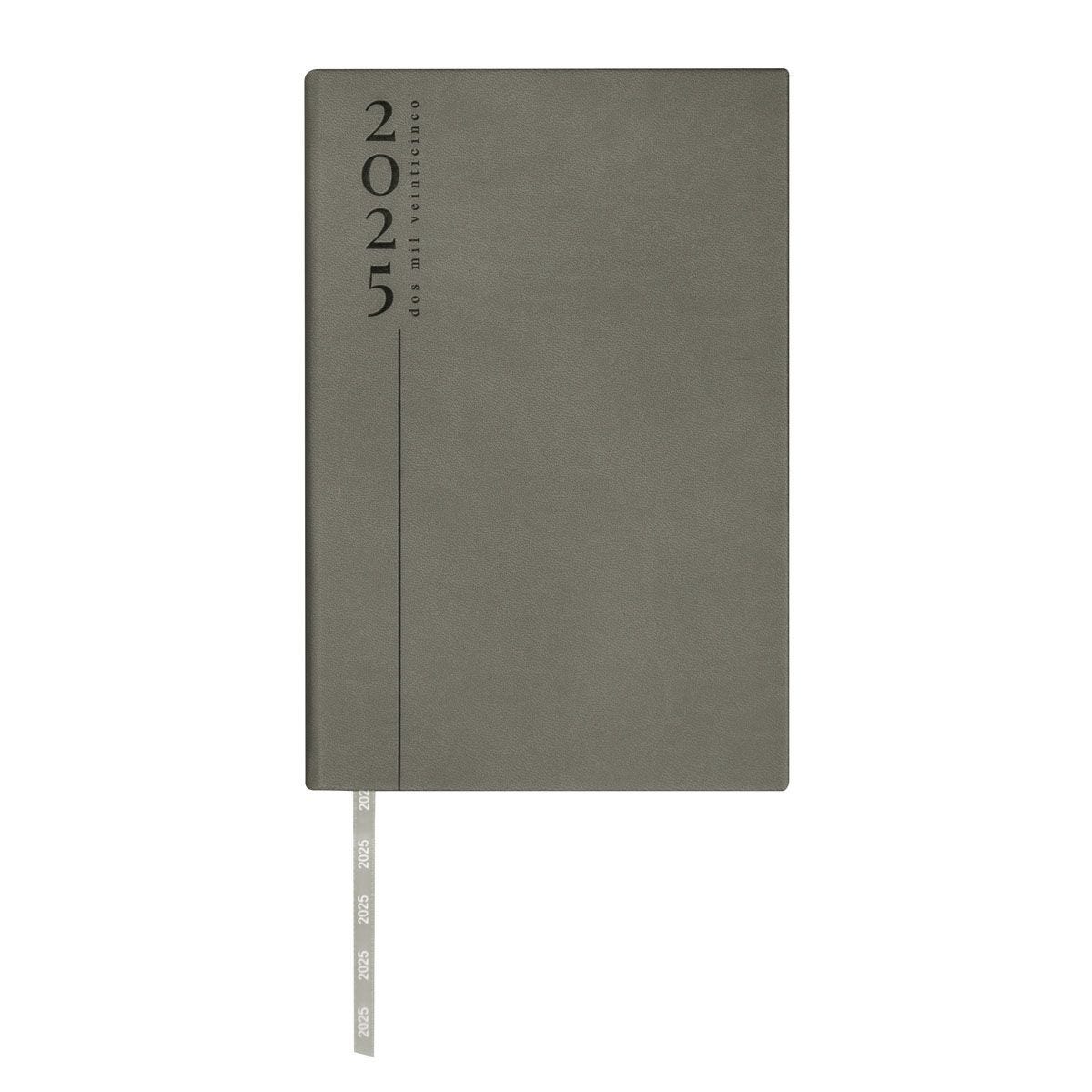 ZEGNO AGENDA DIARIA CLASICA 2025 GRIS 2