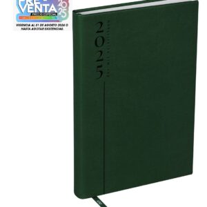 ZEGNO AGENDA DIARIA CLASICA 2025 VERDE