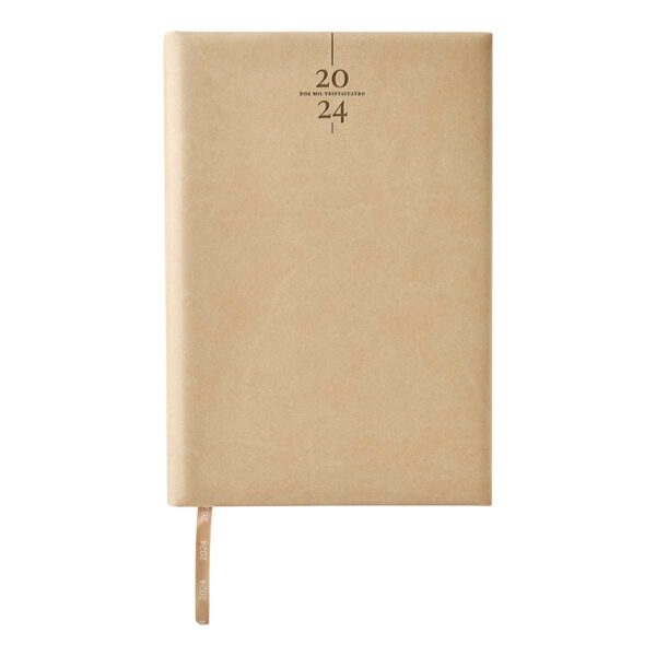 ZEGNO AGENDA DIARIA CLASICA 2024 BEIGE