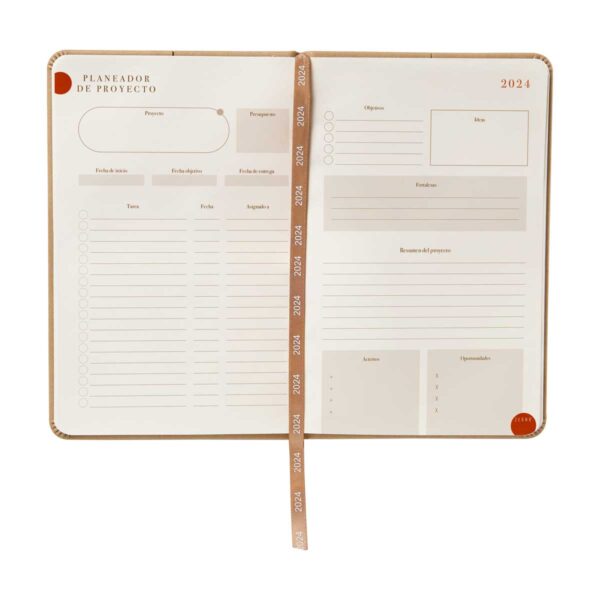 ZEGNO AGENDA MINI CLASICA 2024 BEIGE 3