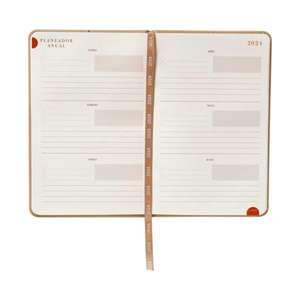 ZEGNO AGENDA MINI CLASICA 2024 BEIGE 4