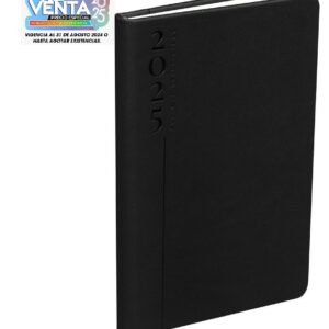 ZEGNO AGENDA MINI CLASICA 2025 NEGRO