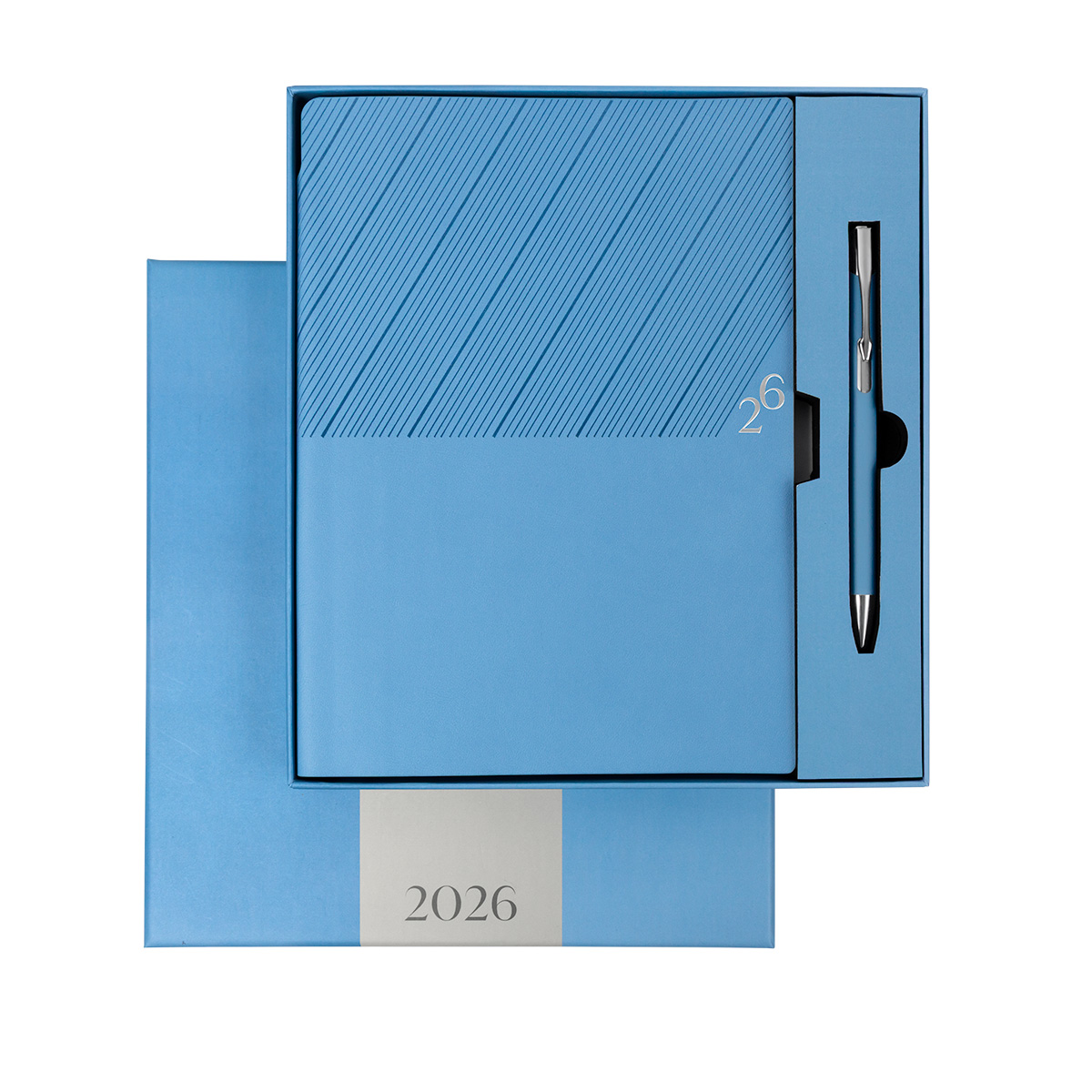 ZEGNO AGENDA SEMANAL CLÁSICA 2026 AZUL ZEGNO