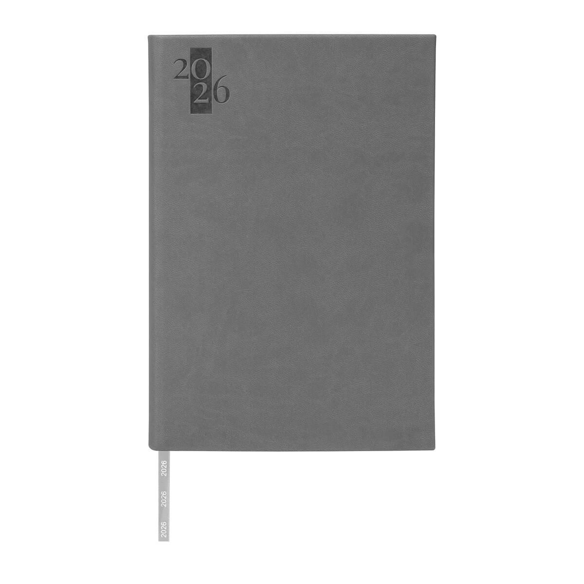 ZEGNO AGENDA DIARIA CLÁSICA 2026 GRIS ZEGNO
