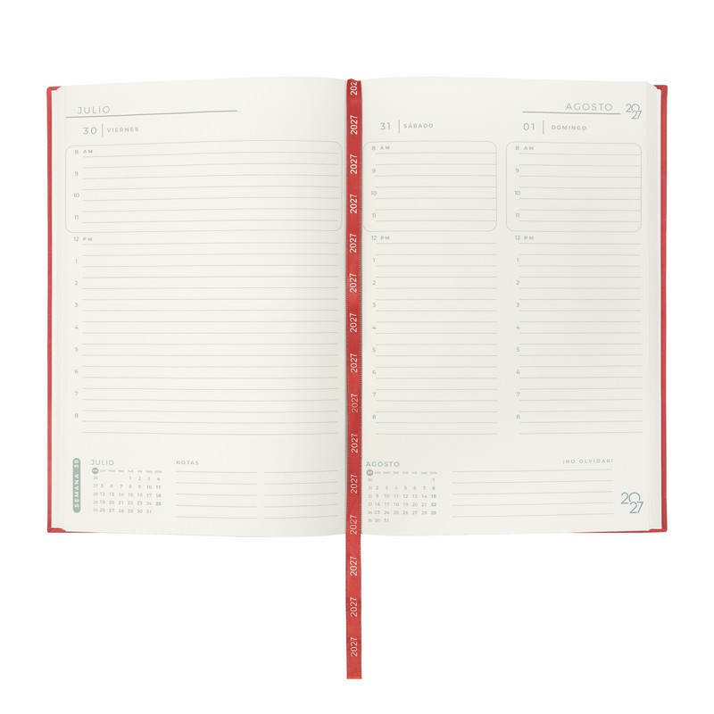AGENDA DIARIA TERRA 2027 ROJO ZEGNO AGENDA DIARIA TERRA 2027 ROJO 3