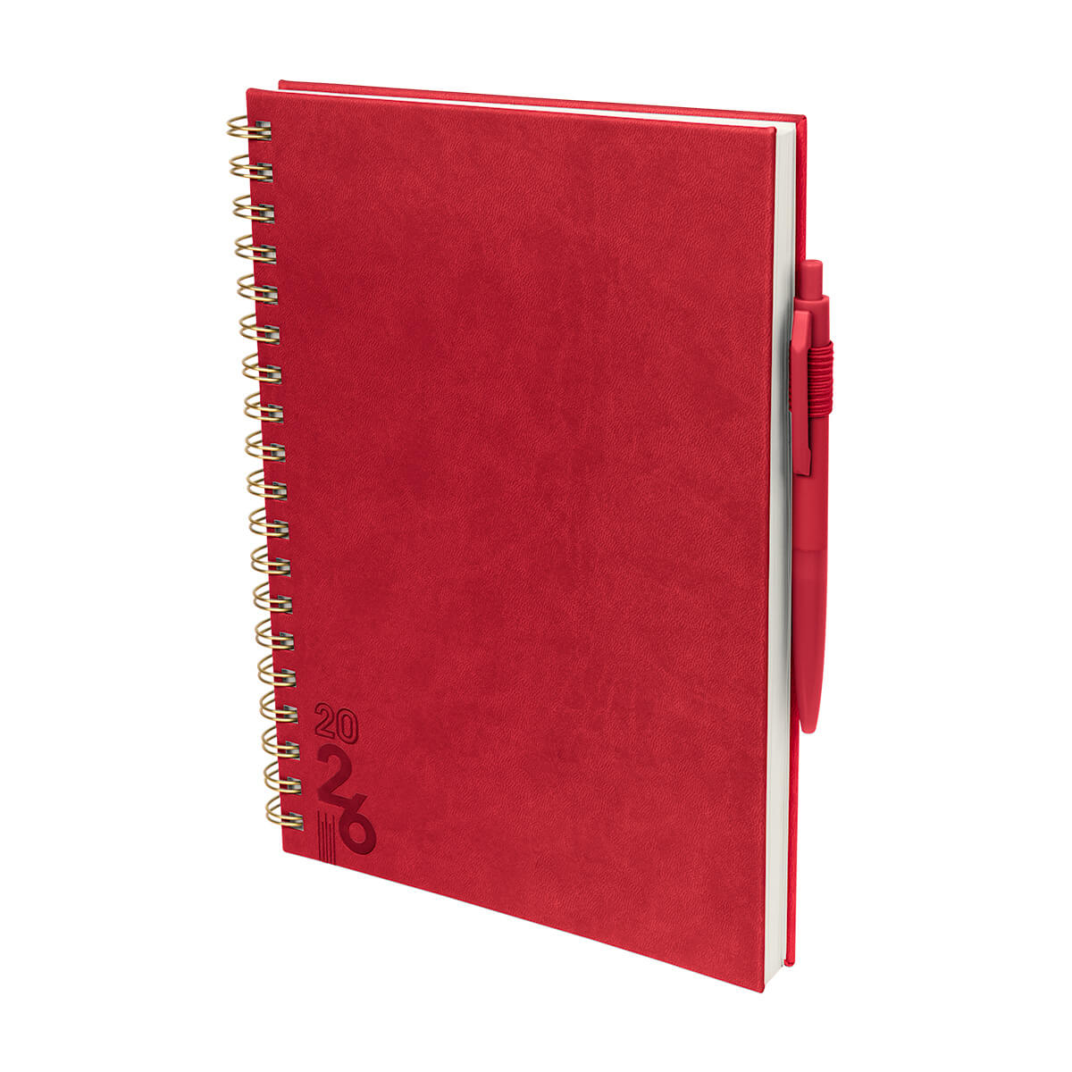 ZEGNO AGENDA SEMANAL TERRA 2026 ROJO ZEGNO